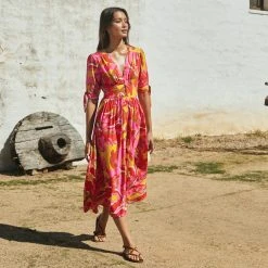 W22A Saskia Dress In Saffron Dresses