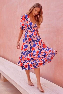 W22A Vivienne Dress In Geranium