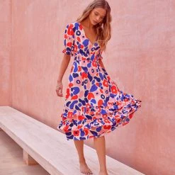 W22A Vivienne Dress In Geranium 13 W22A Vivienne Dress In Geranium