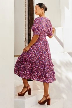 W22A Vivienne Dress In River Birch Dresses