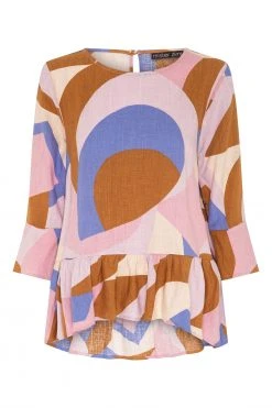 W22A Tops Winter Celeste Top In Jacaranda