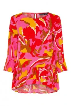 W22A Tops Winter Celeste Top In Saffron