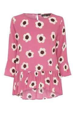 W22A Winter Celeste Top In Zinnia