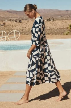 W22A Dresses Winter Olivia Midi Dress In Pepper