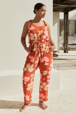 W22D Lila Jumpsuit In Fire Bloom 12 W22D Lila Jumpsuit In Fire Bloom