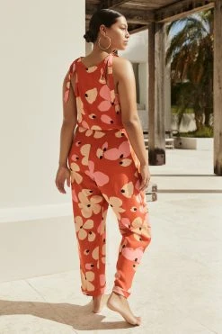 W22D Lila Jumpsuit In Fire Bloom 13 W22D Lila Jumpsuit In Fire Bloom