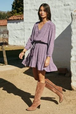 W22D New Alice Dress In Grape Vine