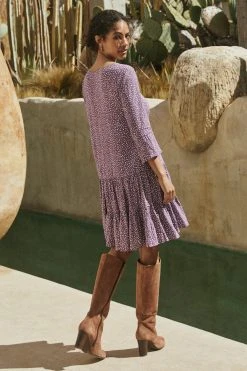 W22D Arabella Dress In Grape Vine