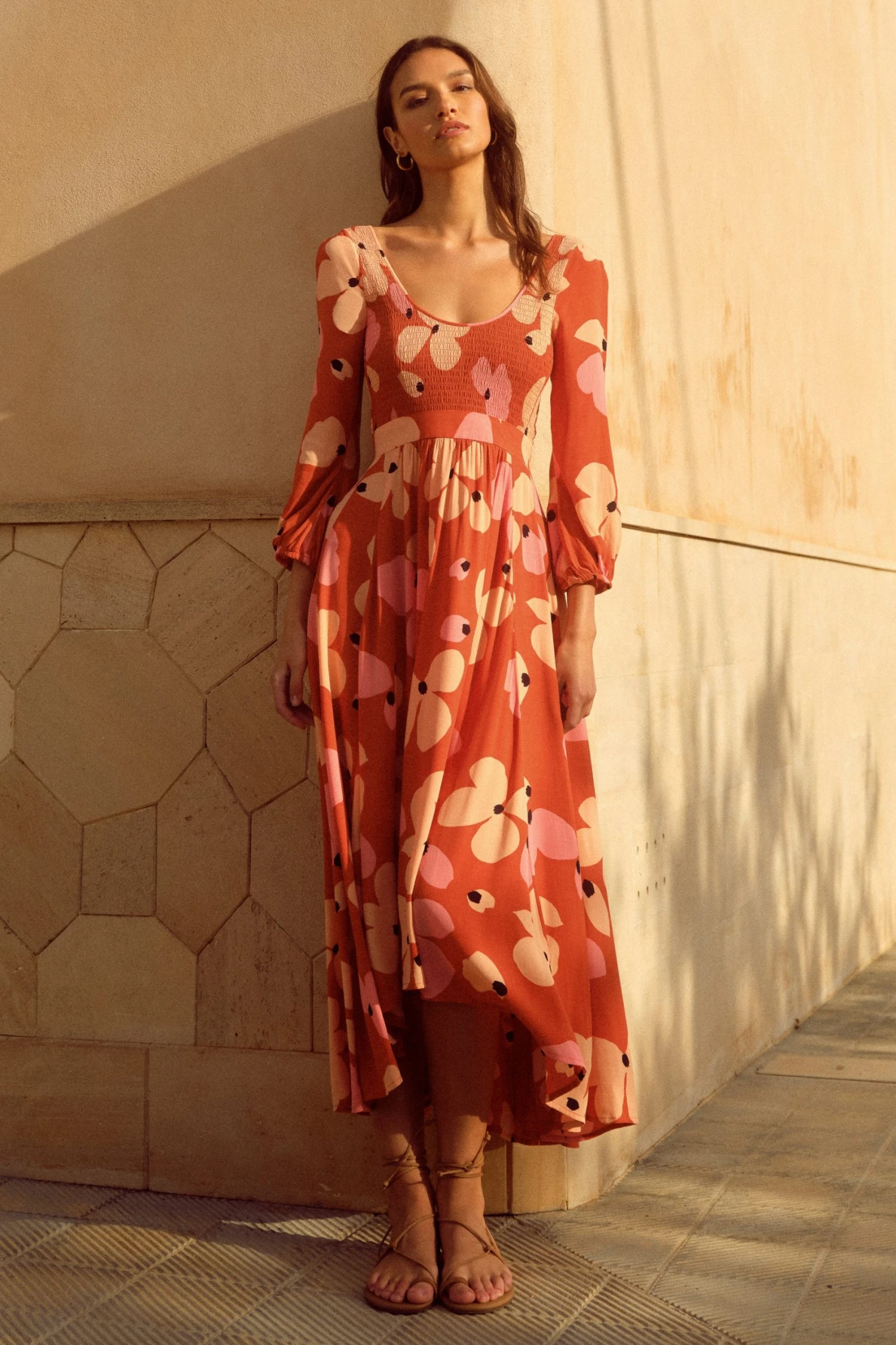 W22D Carly Dress In Fire Bloom New 2 W22D Carly Dress In Fire Bloom New