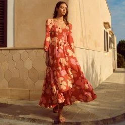 W22D Carly Dress In Fire Bloom New 11 W22D Carly Dress In Fire Bloom New