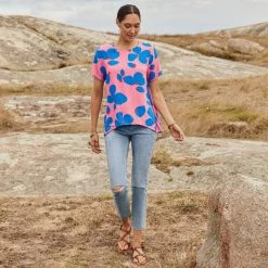 W22D Daisy Top In Sapphire Rose New 11 W22D Daisy Top In Sapphire Rose New