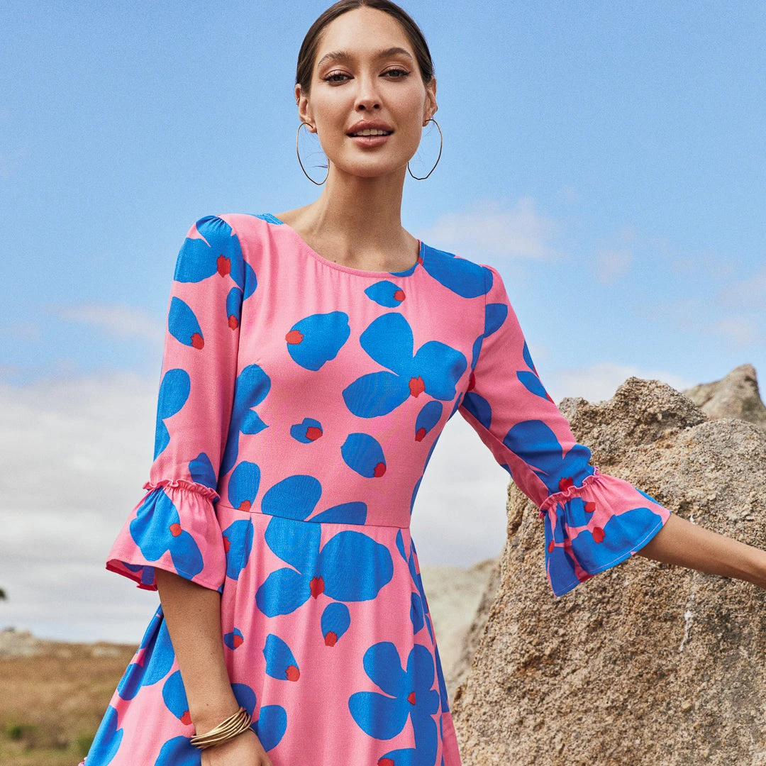 W22D Ellie Dress In Sapphire Rose 8 W22D Ellie Dress In Sapphire Rose