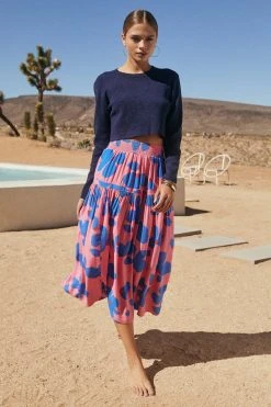 W22D New Kasia Skirt In Sapphire Rose
