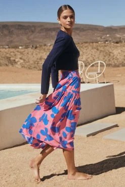 W22D New Kasia Skirt In Sapphire Rose