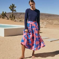 W22D New Kasia Skirt In Sapphire Rose