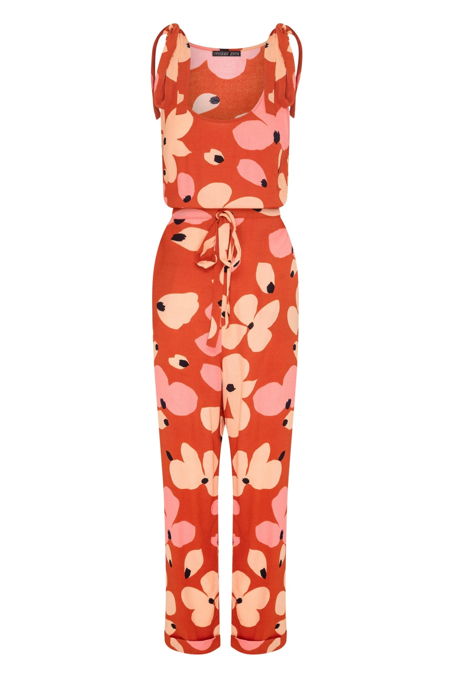 W22D Lila Jumpsuit In Fire Bloom 7 W22D Lila Jumpsuit In Fire Bloom