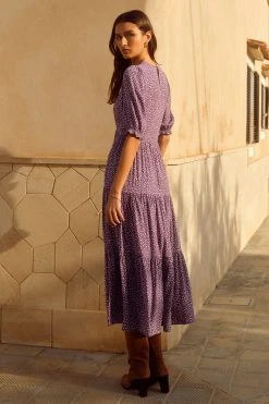 W22D Mae Dress In Grape Vine