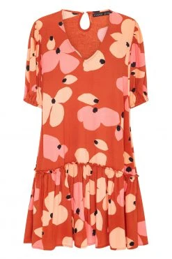 W22D Rosa Dress In Fire Bloom 9 W22D Rosa Dress In Fire Bloom