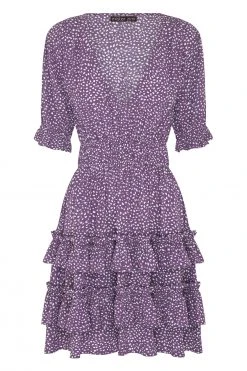 W22D Vivienne Mini Dress In Grape Vine New 13 W22D Vivienne Mini Dress In Grape Vine New