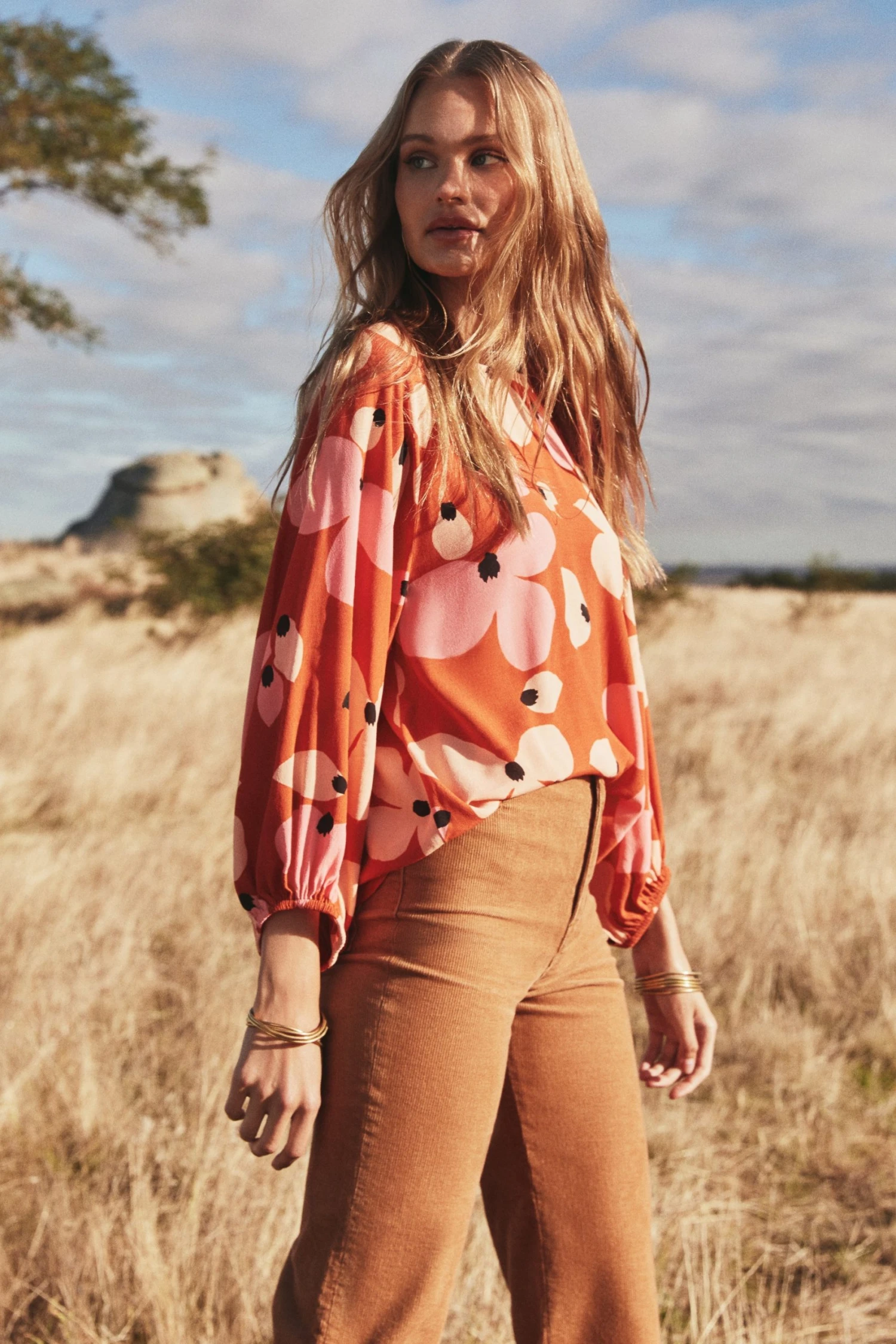 W22D Vivienne Top In Fire Bloom 2 W22D Vivienne Top In Fire Bloom