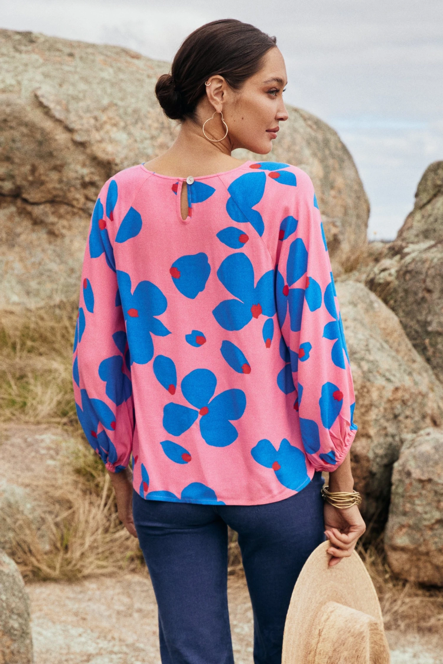 W22D Vivienne Top In Sapphire Rose New 3 W22D Vivienne Top In Sapphire Rose New