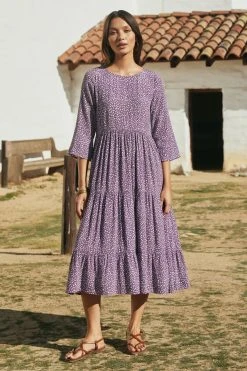 W22D Winter Olivia Midi Dress In Grape Vine