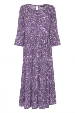 W22D Winter Olivia Midi Dress In Grape Vine