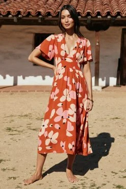 W22D Zuri Dress In Fire Bloom 11 W22D Zuri Dress In Fire Bloom