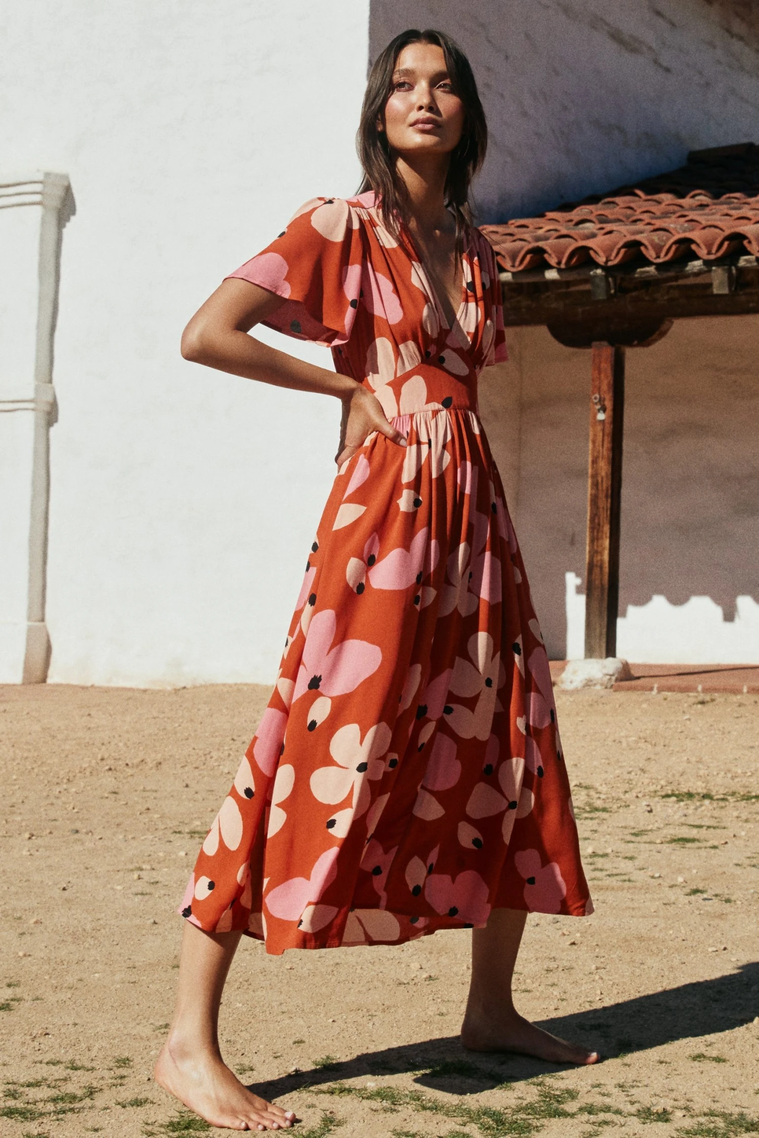 W22D Zuri Dress In Fire Bloom 6 W22D Zuri Dress In Fire Bloom