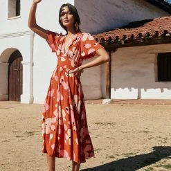 W22D Zuri Dress In Fire Bloom 17 W22D Zuri Dress In Fire Bloom